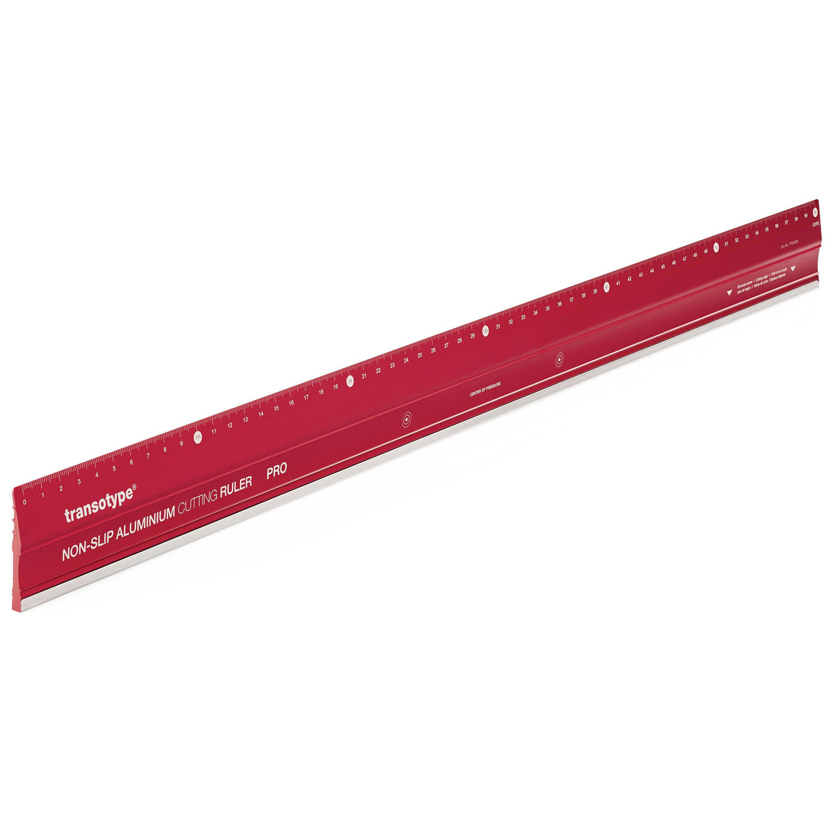 Ál reglustíka - Aluminum Ruler Red Pro - 60 cm