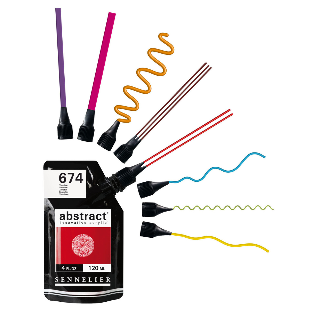SENNELIER abstract® oddar fyrir liner eða akrýlskvísur – 8 stk.