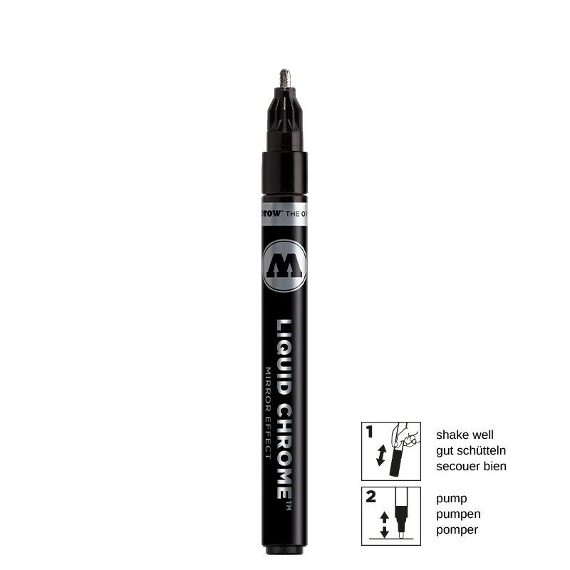 Króm lakk penni Liquid Chrome™ Marker 2mm