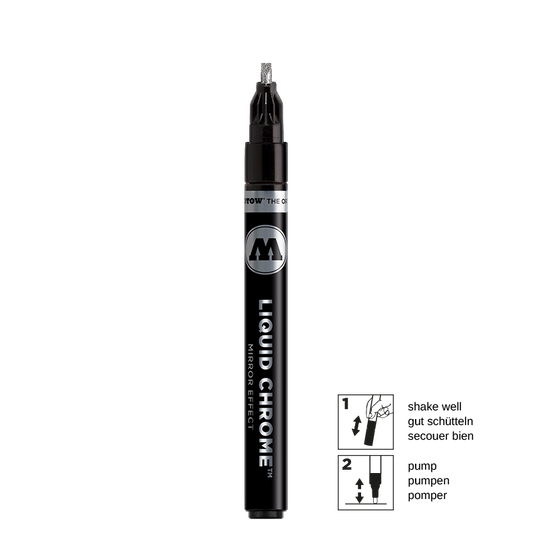 Króm lakk penni Liquid Chrome™ Marker Calligraphy 3mm