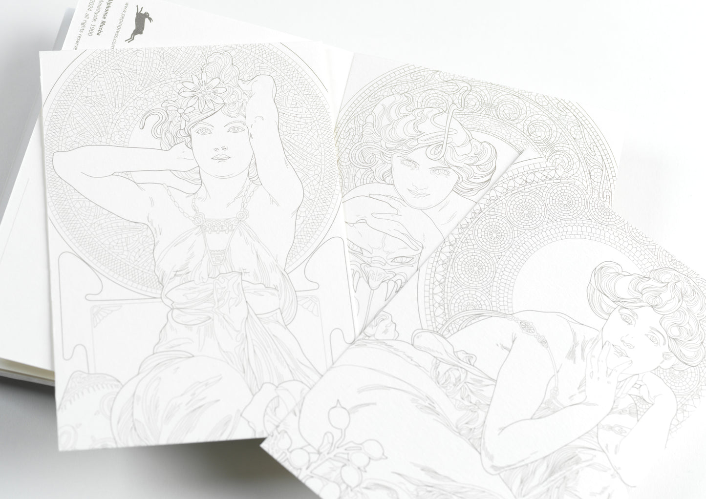 The Pepin Press Vatnslita Póstkort - Alphonse Mucha
