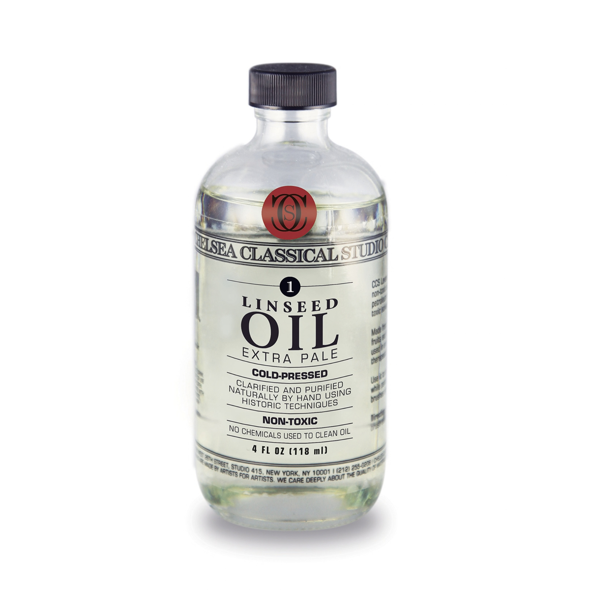 Chelsea Classical Studio Extra Pale Cold Pressed Linseed Oil 118 ml
