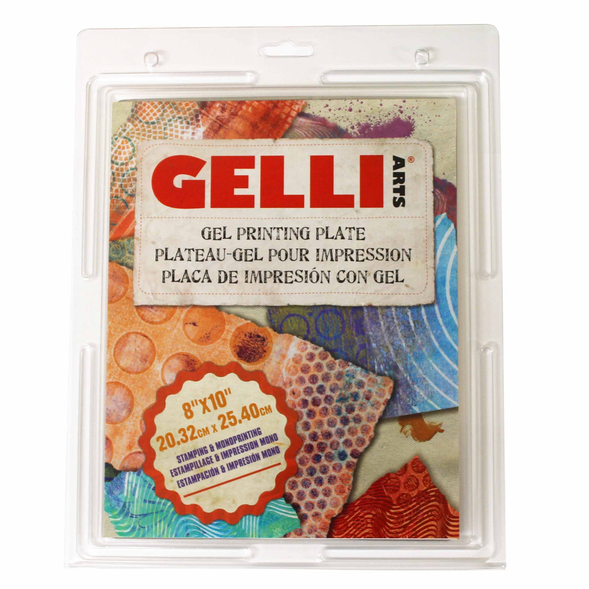 Gelli Arts gelplata 20,3 × 25,4 cm