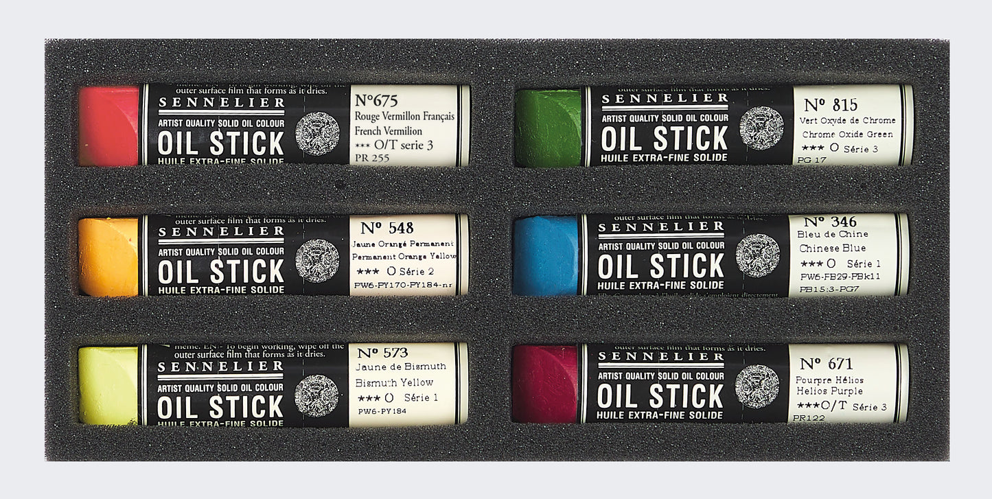 Oil Stick Sett í pappkassa - Epli - 6 minis