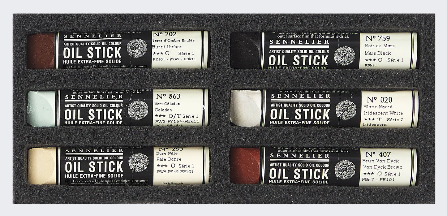 Oil Stick Sett í pappkassa - Grár Köttur - 6 minis
