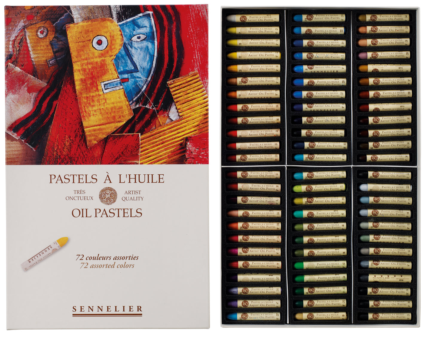 Olíupastel Sett - 72 stk - Universal - Pastel á 'l huile