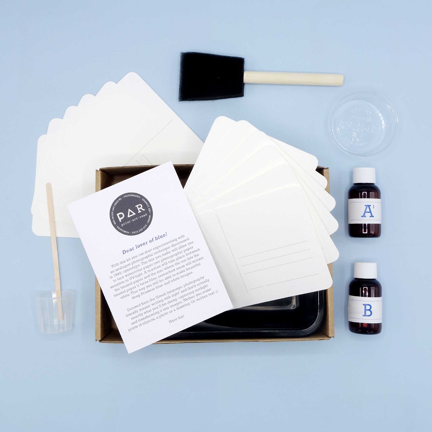 DIY Cyanotype kit - Postcard