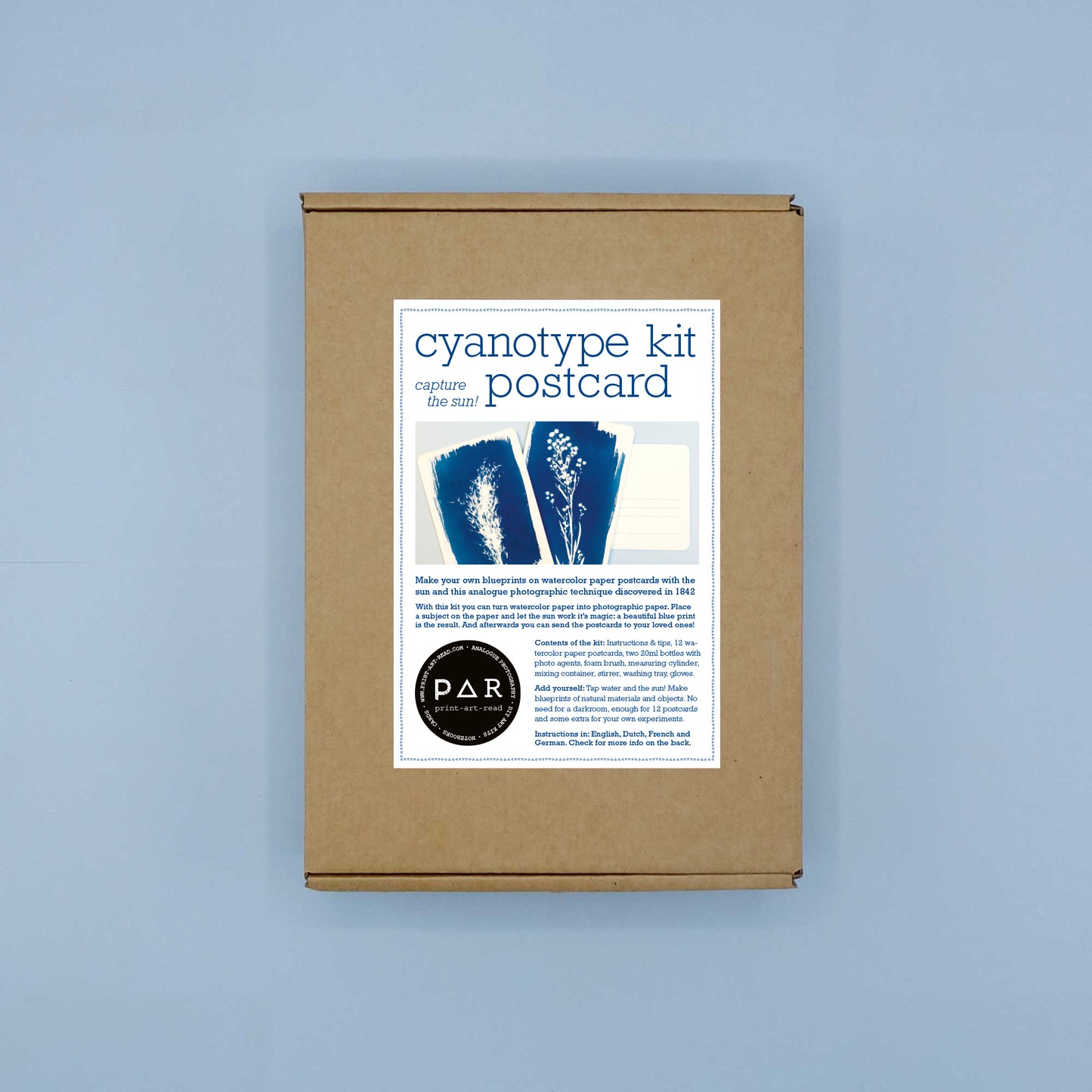 DIY Cyanotype kit - Postcard