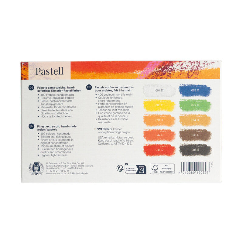 Pastellitir Sett - 10 Stk.