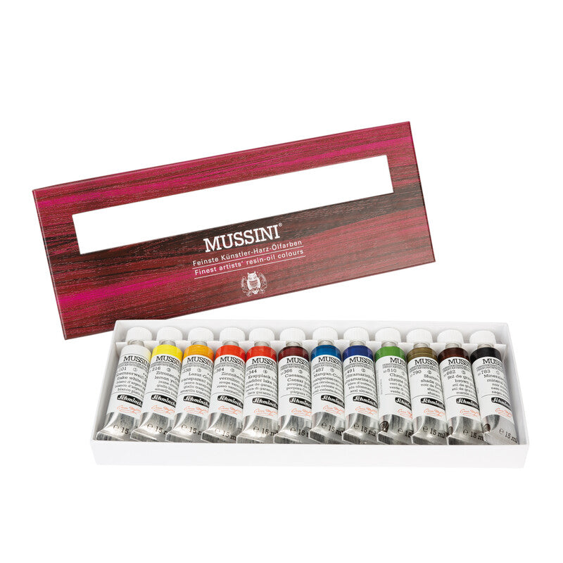 Olíulitir Mussini® Gjafasett 12 x 15 ml