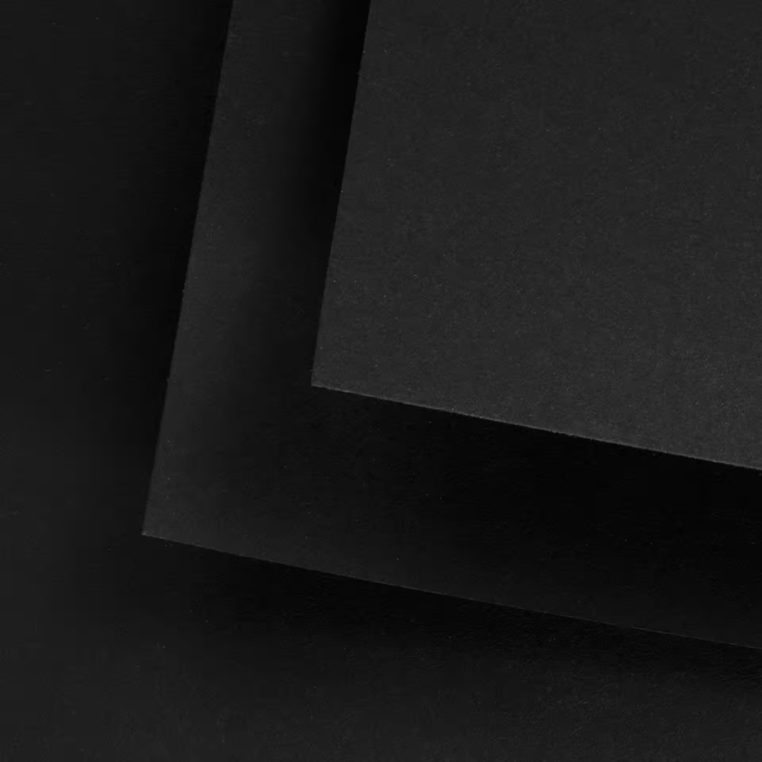 BLACK BLACK - svartur pappír - blokk - 300 gsm - 20 blaðsiður