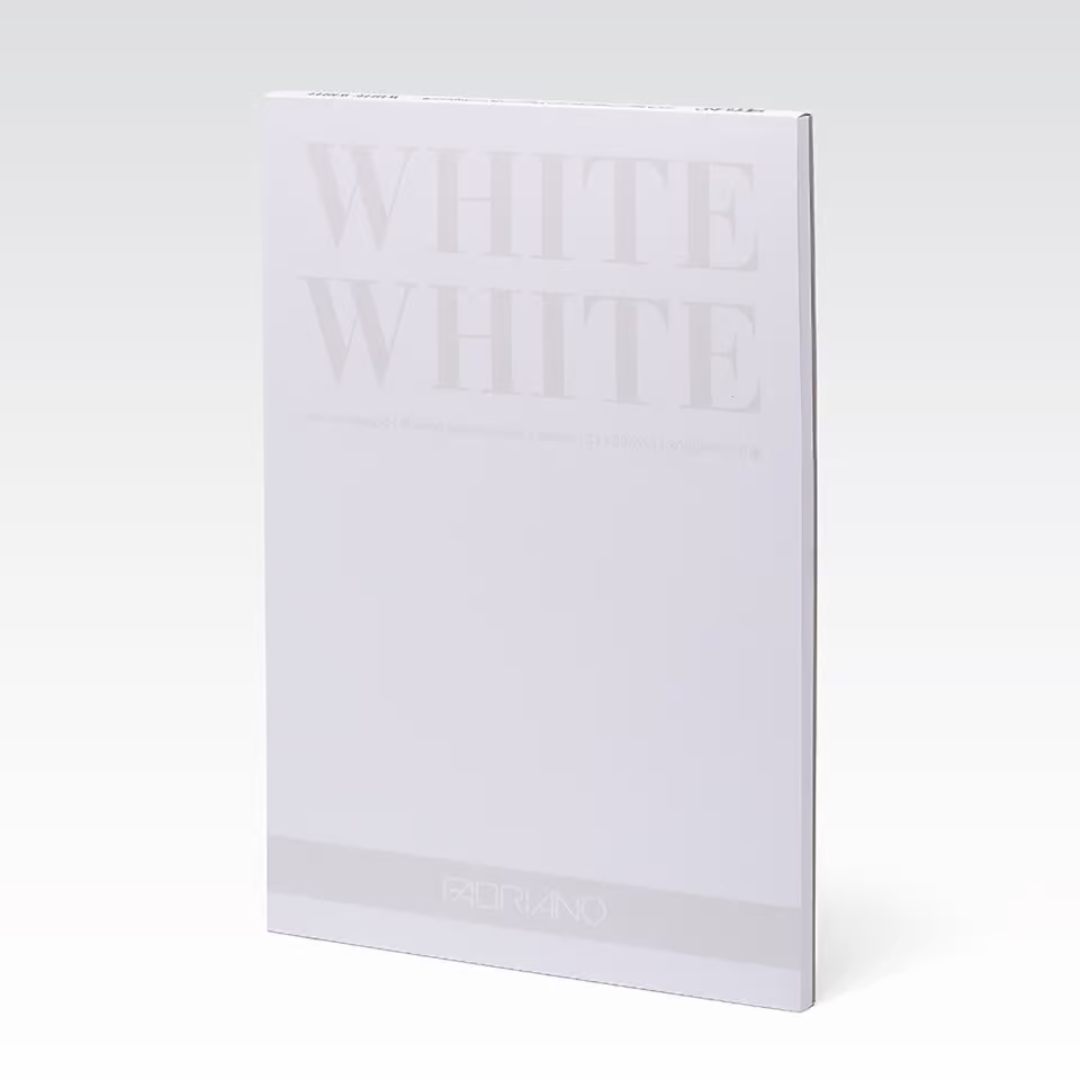 WHITE WHITE - teiknipappír - blokk - 300 gsm - 20 blaðsiður