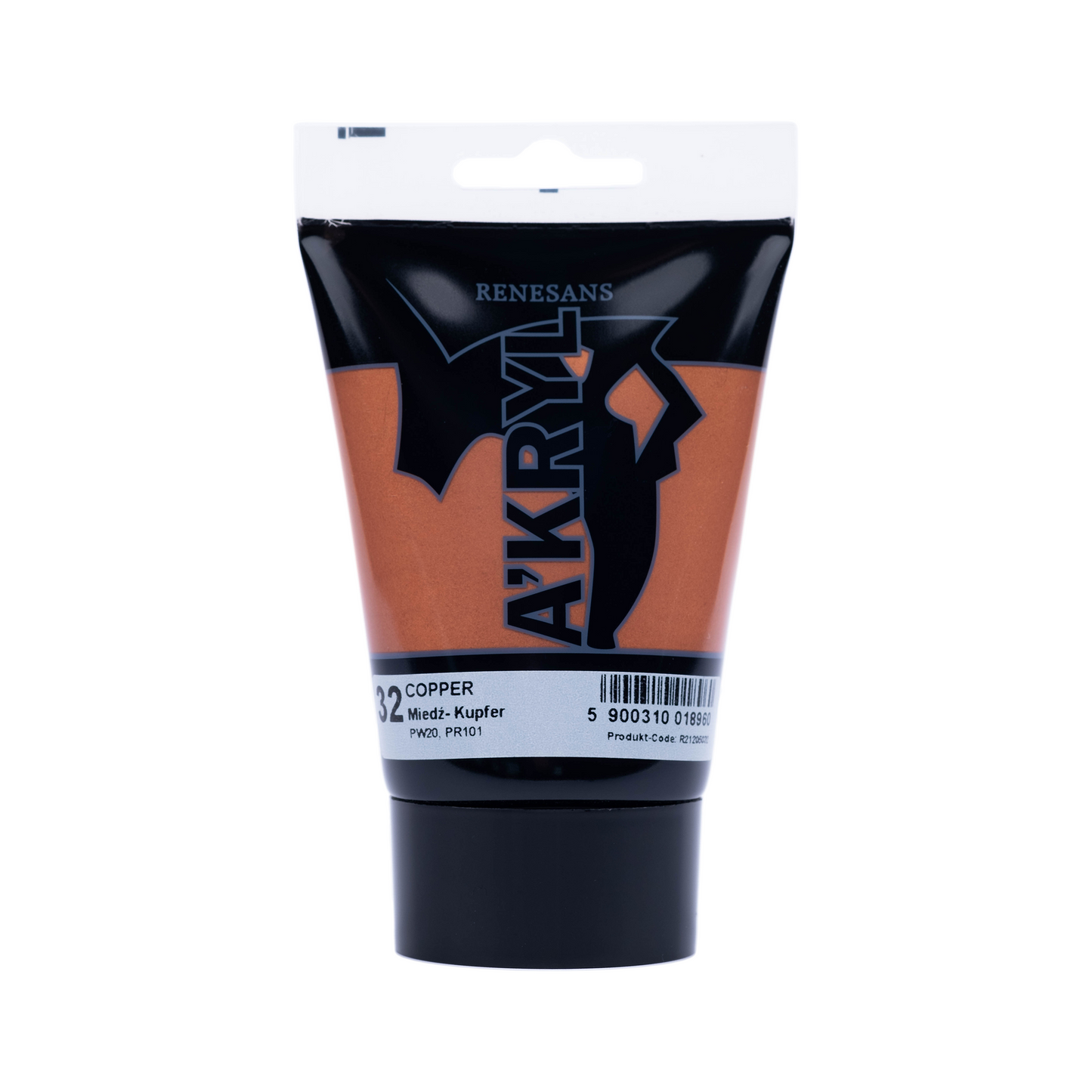 Sanseraður akrýllitur Akryl - Metallic 100 ml
