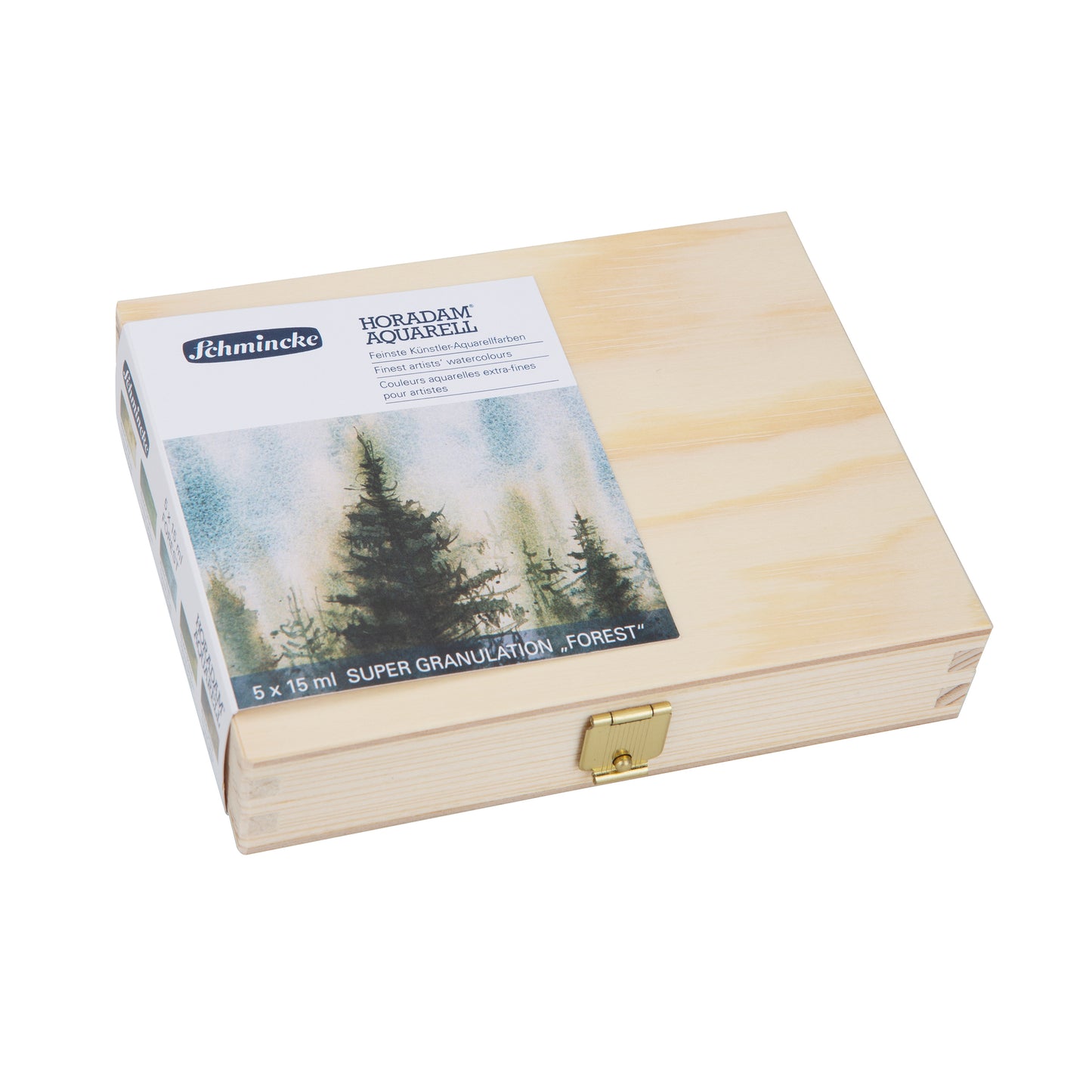 Supergranulating Vatnslitir Sett í trékassa - SKÓGUR (FOREST)