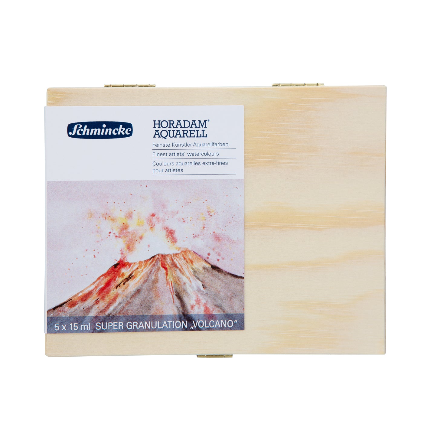 Supergranulating Vatnslitir Sett í trékassa - ELDFJALL (VOLCANO)