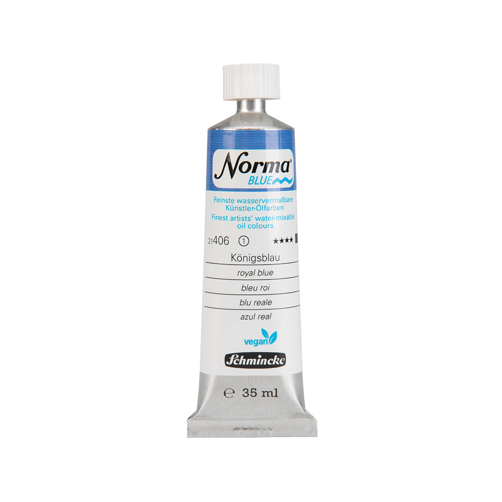 Vatnsleysanlegir Olíulitir Norma® Blue 35 ml