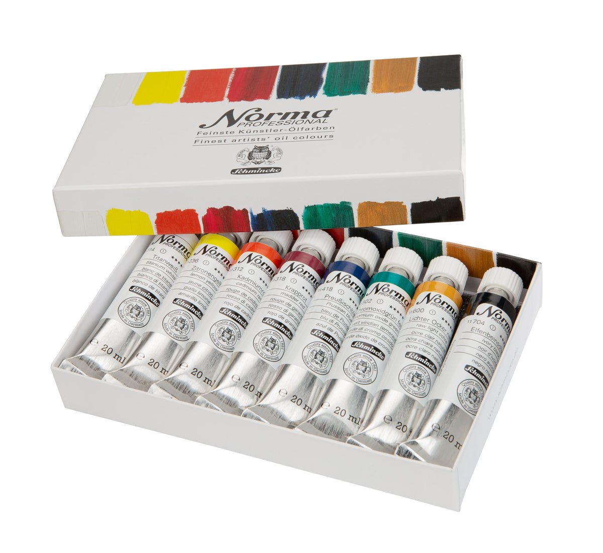 Olíulitur sett Norma® Professional - 8 x 20 ml