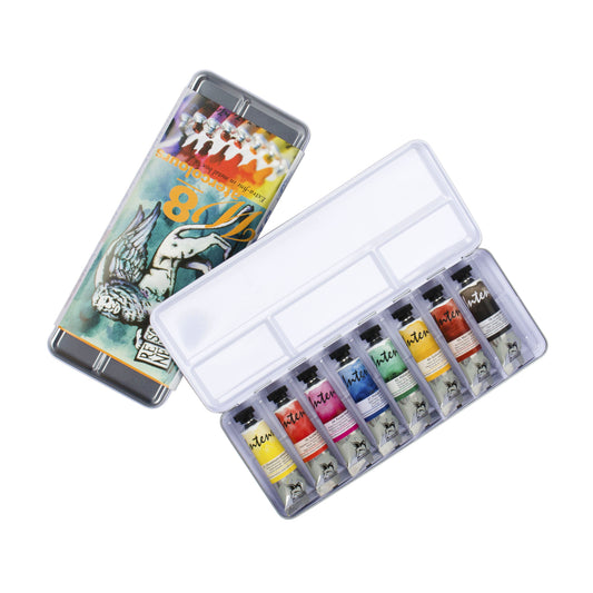 Vatnslitasett Intense Water - 8 túpur í álboxi