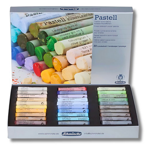 Schmincke Pastell Sett - 30 x landslag þurrpastell