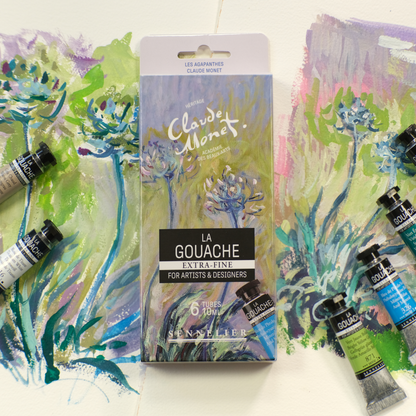 Monet gouache sett - Agapanthus - 6 × 10 ml
