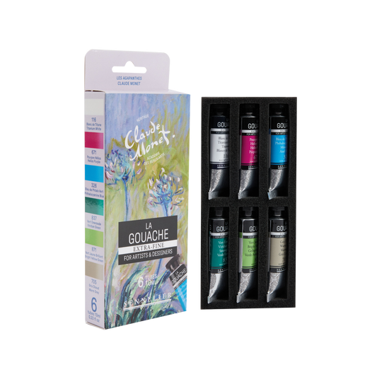Monet gouache sett - Agapanthus - 6 × 10 ml