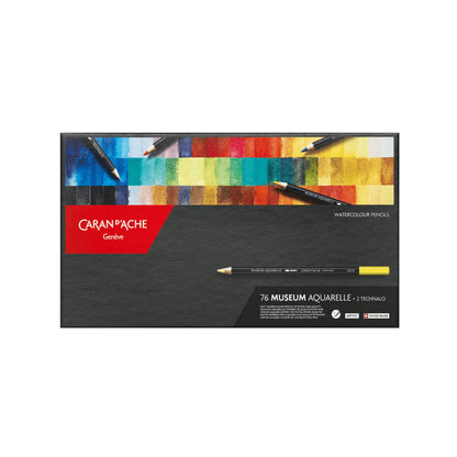 Box með 76 trélitum - MUSEUM Aquarelle