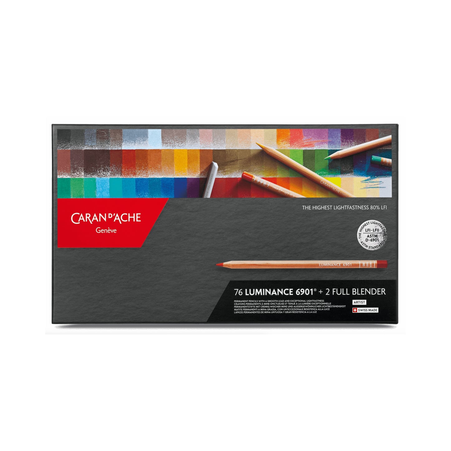 Box með 76 LUMINANCE 6901™ trélitum