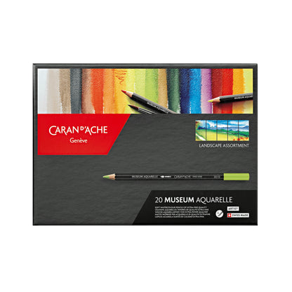 Box með 20 trélitum - MUSEUM Aquarelle