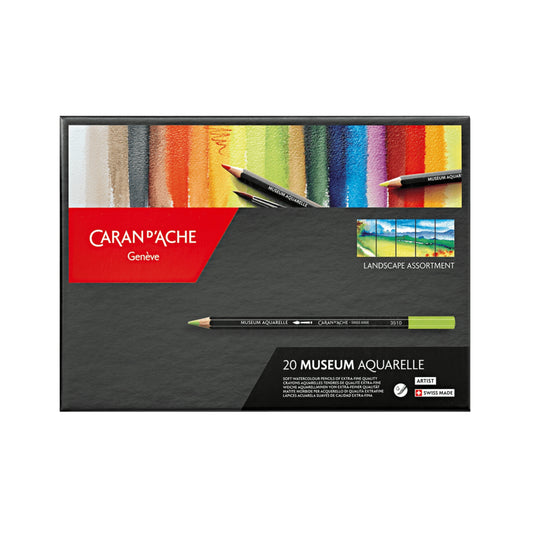 Box með 20 trélitum - MUSEUM Aquarelle