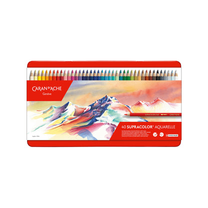 Kassi með 40 SUPRACOLOR™ Aquarelle trélitum