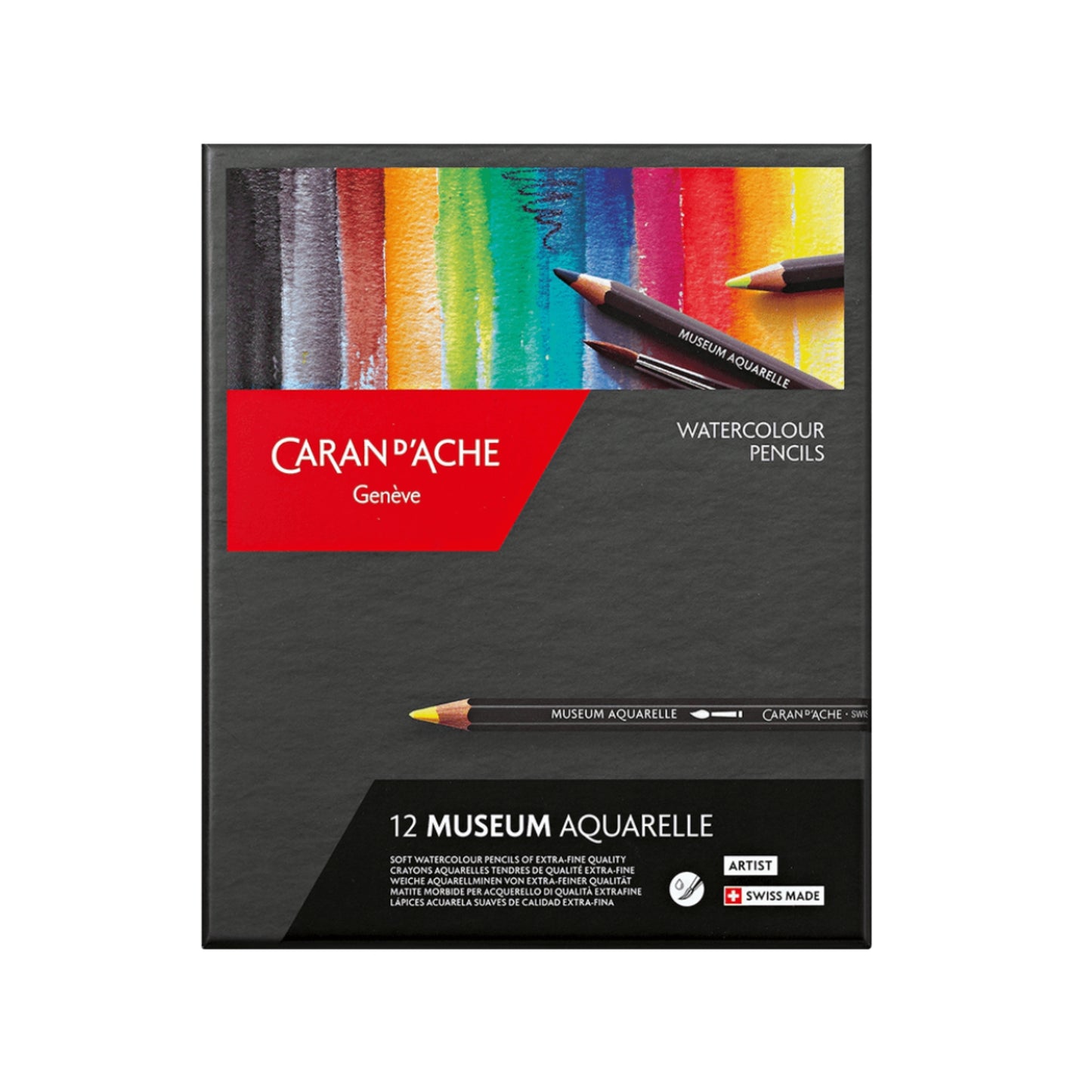 Box með 12 trélitum - MUSEUM Aquarelle