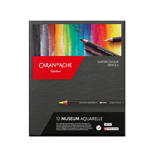 Box með 12 trélitum - MUSEUM Aquarelle