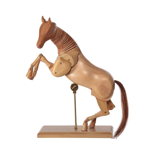 Liðaður tréhestur til teikningar - 50 cm