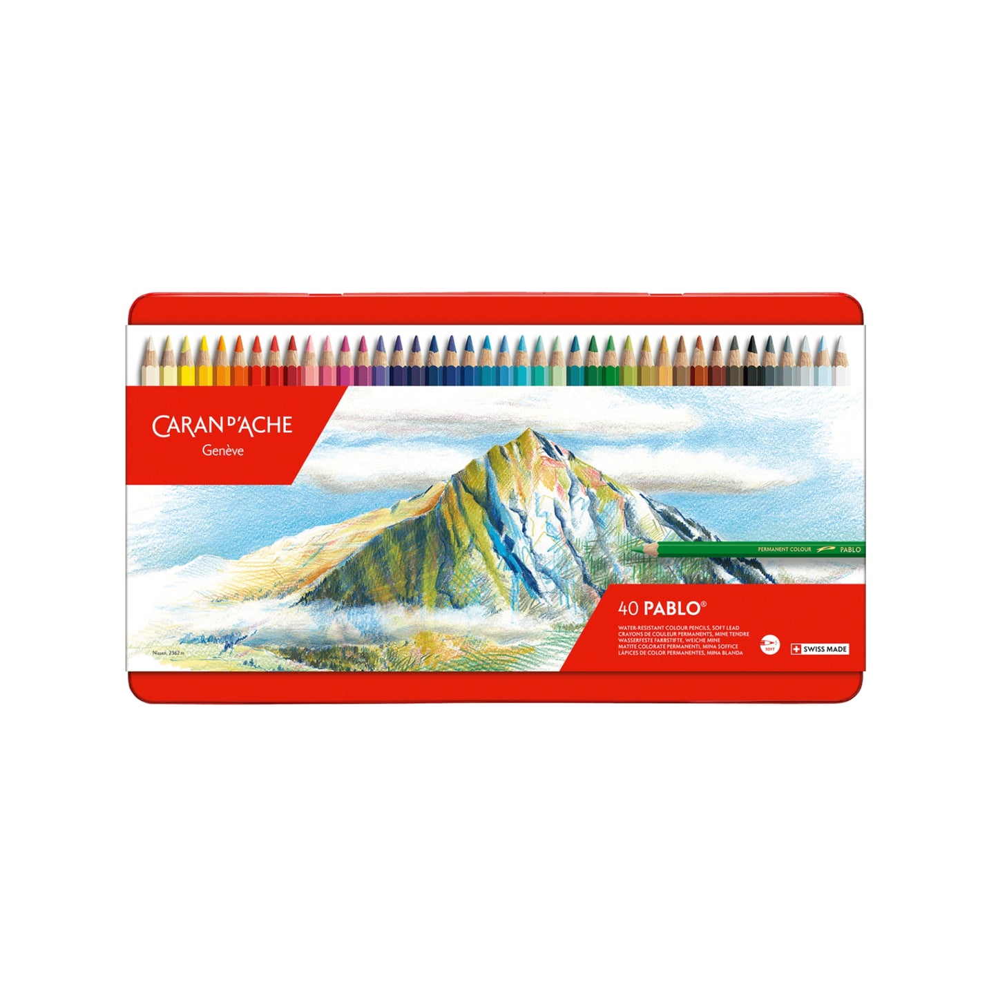 Kassi með 40 PABLO™ trélitum