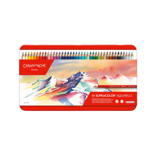 Kassi með 80 SUPRACOLOR™ Aquarelle trélitum