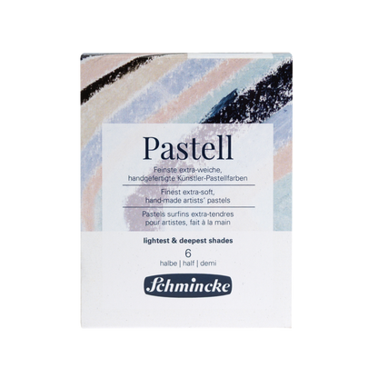 Pastellsett - ljósustu og dýpstu tónar - 6 hálfir litir