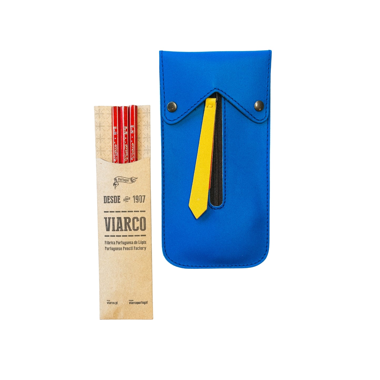 Gjafasett - blýantar í leður veski - Pencil Jacket