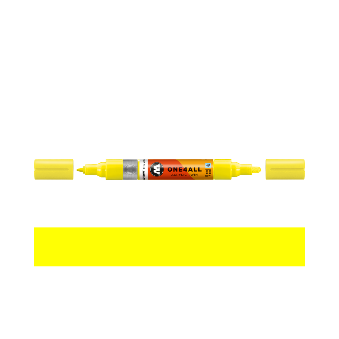 Málningarpenni ONE4ALL Acrylic Twin 1,5 - 4 mm