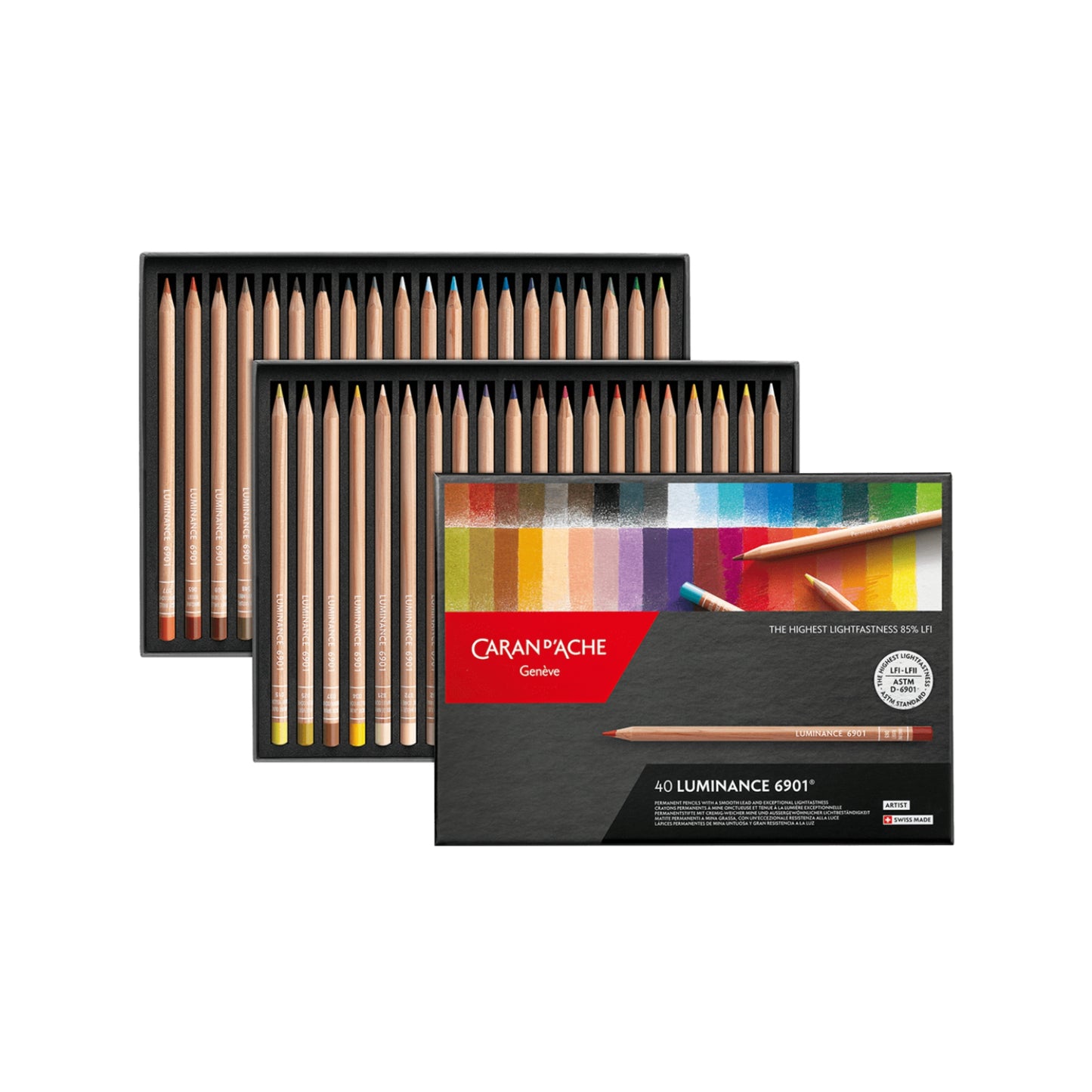 Box með 40 LUMINANCE 6901™ trélitum