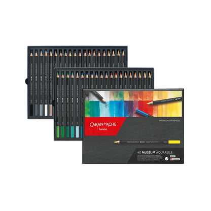 Box með 40 trélitum - MUSEUM Aquarelle