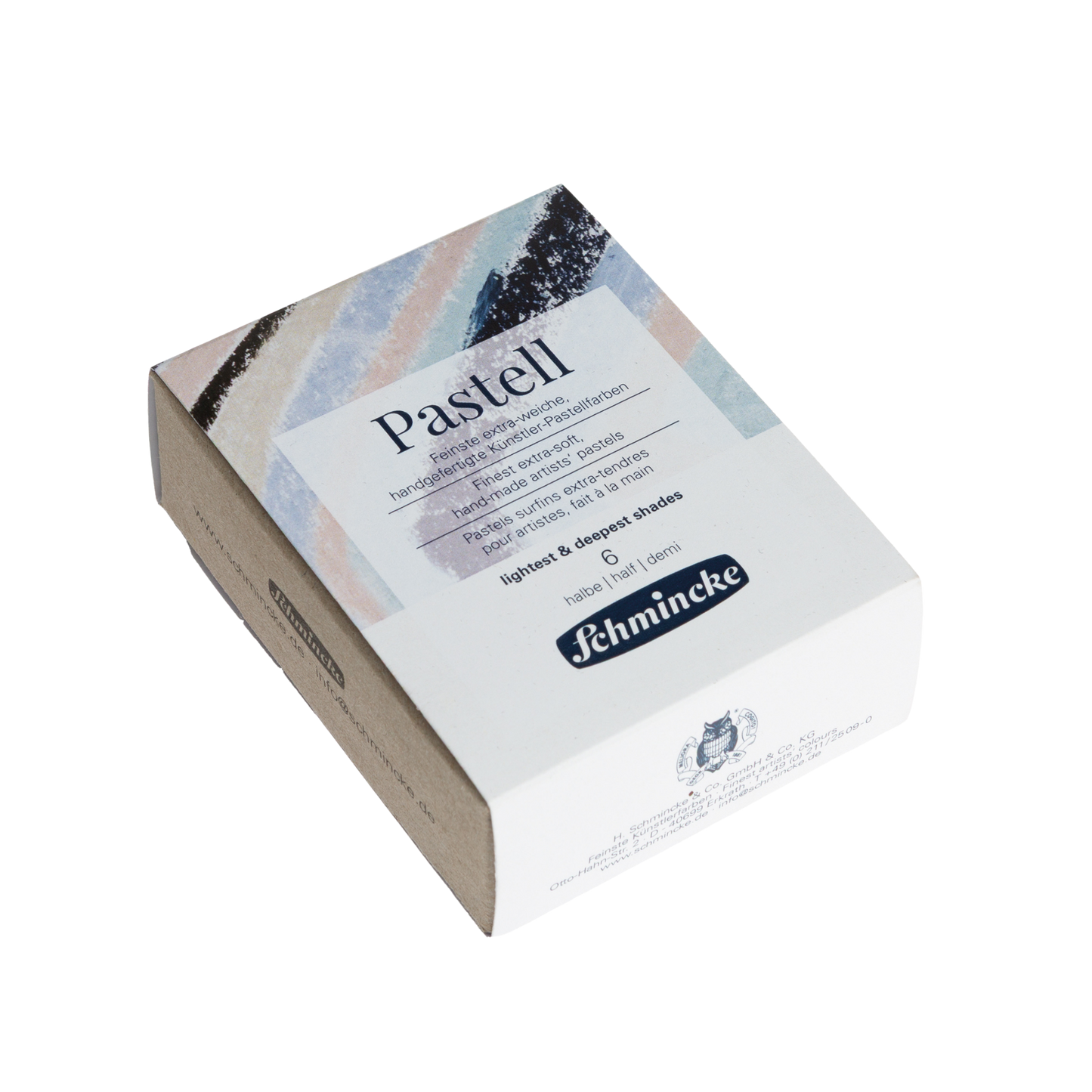 Pastellsett - ljósustu og dýpstu tónar - 6 hálfir litir