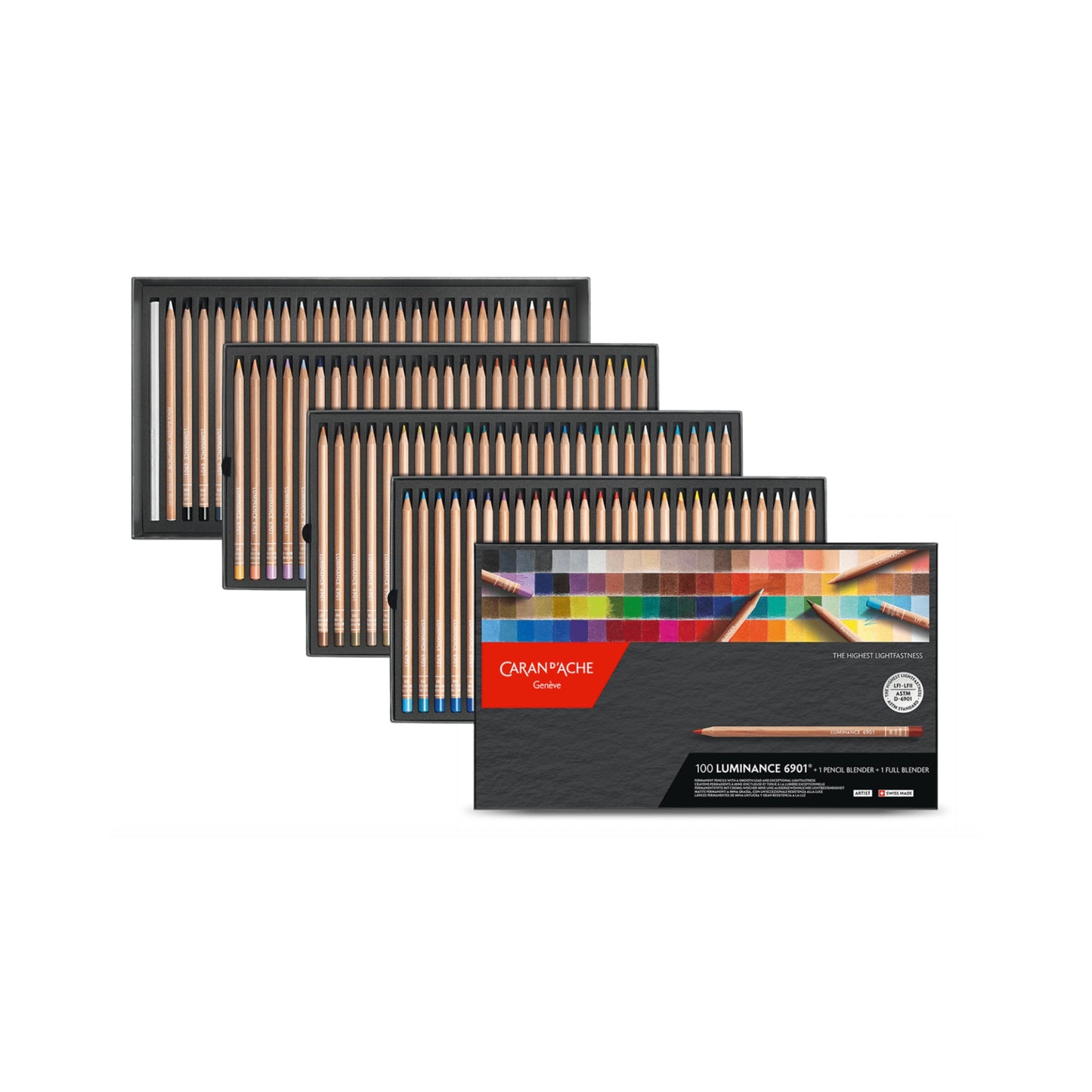 Box með 100 LUMINANCE 6901™ trélitum