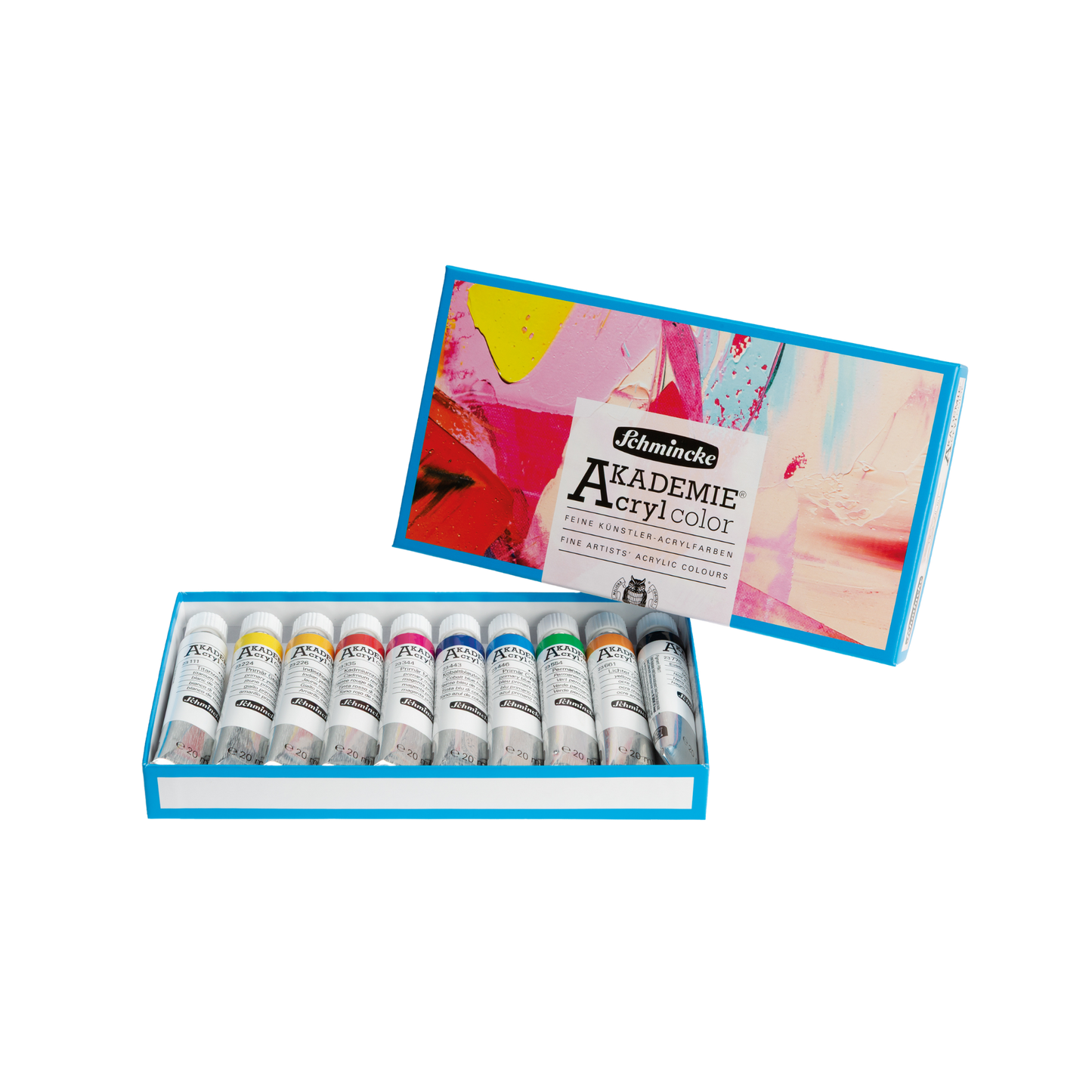 AKADEMIE akrýlmálningarsett - 10 × 20 ml