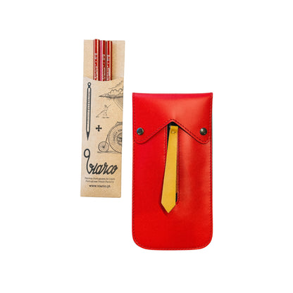 Gjafasett - blýantar í leður veski - Pencil Jacket