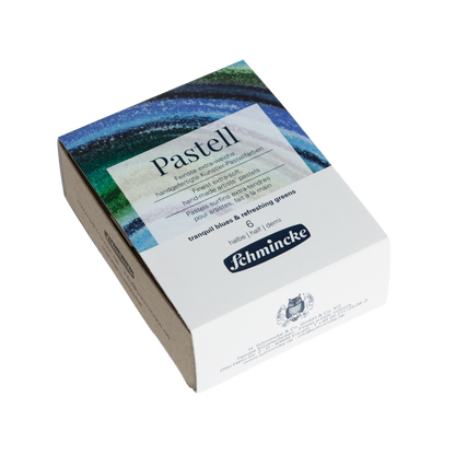 Pastellsett - bláir og grænir tónar - 6 hálfir litir