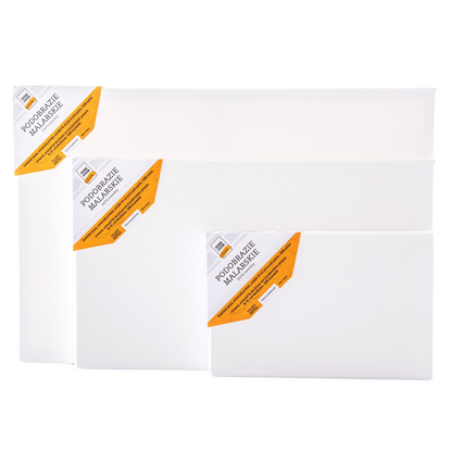 Strigi strekkt á blindramma - bómull - 322 gsm