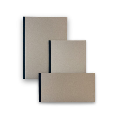 Þræðabundin skissubók – opnast flatt