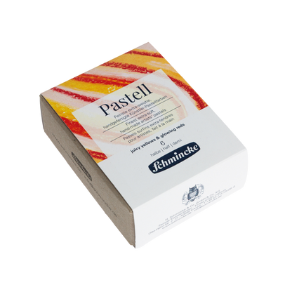 Pastellsett - gulir og rauðir tónar - 6 hálfir litir