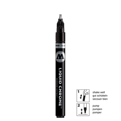 Króm lakk penni Liquid Chrome™ Marker Calligraphy 3mm