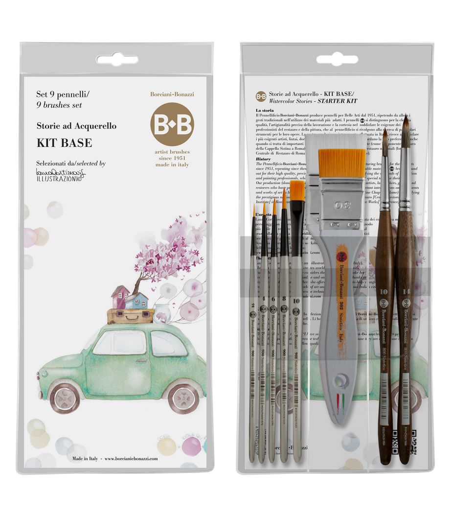 Pensla sett Watercolour Stories Starter by Laura Cortinovis (9 stk)